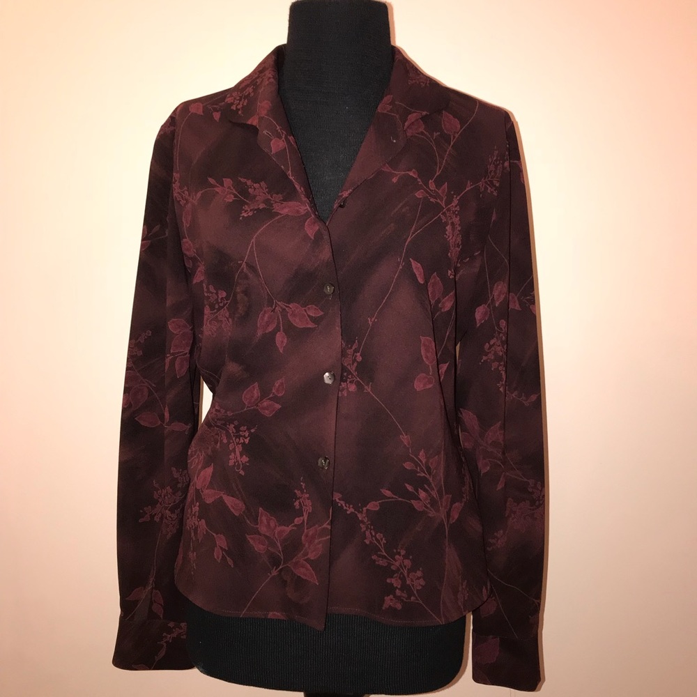 Classy Rena Rowan Button Down Blouse - image 1